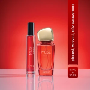 Muse Edp 50 ml & Seyahat Boy 15 ml Kadın Parfüm Seti I Çiçeksi, Meyveli I Frenk Üzümü, Lavanta
