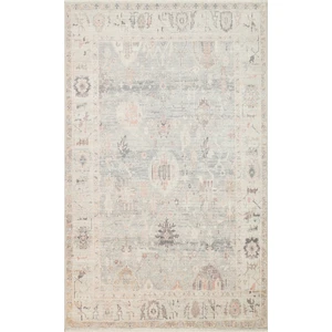 Eko Halı Grace GRC02 Sky Özel Dokuma Otantik Doku ve Renklere Sahip Vintage Desenli Makine Halısı