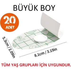 Tekno İstanbul 20 Adet Su Geçirmez Yapışkanlı Kulak Koruyucu Tek Kullanımlık Kulak Koruyucu Bant Yüzme Duş Kuaför