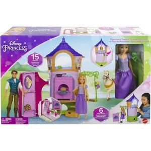 Disney Princess Rapunzelin Kulesi Kız Çocuklar İçin 6 Oyun Alanı ve 14 Aksesuar ile