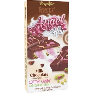 Beyoglu Angel Hair Pişmaniye ve Antep Fıstık Dolgulu Sütlü Çikolata 170 Gr.