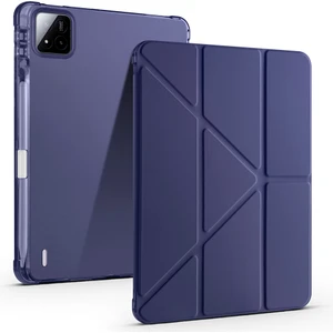 Xiaomi Pad 7 Yatay ve Dikey Standlı Antişok Köşe Korumalı Kalemlikli Origami Slikon Kılıf