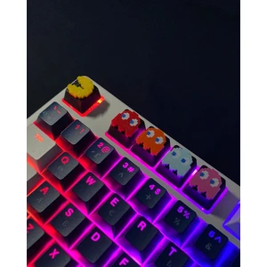 Pac-Man Klavye Tuş Seti (5’li) – Retro Ghost & Pacman Keycap | Mekanik Klavye Uyumlu