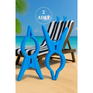 2'li Plaj Mandalı - Şezlong Mandalı - Havlu Mandalı - Havlu Sabitleyici - Plaj Havlu Mandalı - Sahil Mandalı 2 ADET