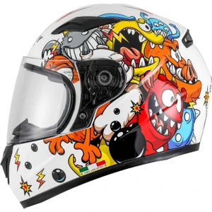 815K Monster Fullface Çocuk Kaskı