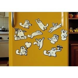 Nana Art Simon 's Cat 10'lu Magnet Seti