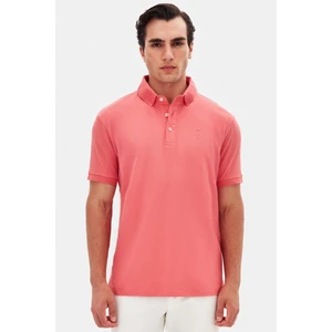 Twn Slim Fit Okyanus Mercanı Pike Dokulu T-Shirt 4EC146011784M