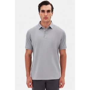 Ds Damat Regular Fit Gri Pike Dokulu T-Shirt 4HC146551001M