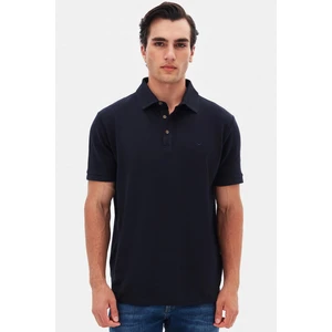 Ds Damat Regular Fit Lacivert Pike Dokulu T-Shirt 4HC146551001M