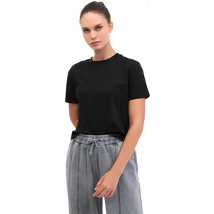 Wb 11ASYA-T 5pr Siyah Kadın Kısa Kol T-Shirt