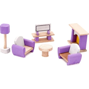 Ahşap - Minyatür Oturma Odası Seti