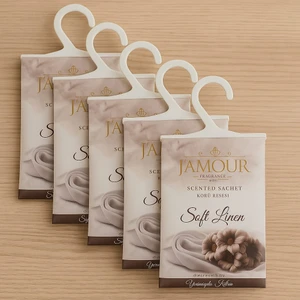 J’amour Soft Linen Askılı Dolap & Çekmece Kokusu – 5’li Paket | Uzun Süre Kalıcı Yumuşak Temizlik Kokusu