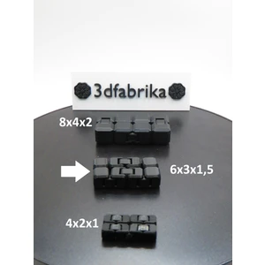 Midi Boy Sonsuz Küp (6X3X1.5) – Sessiz ve Taşınabilir El Oyuncağı, Fidget Küp