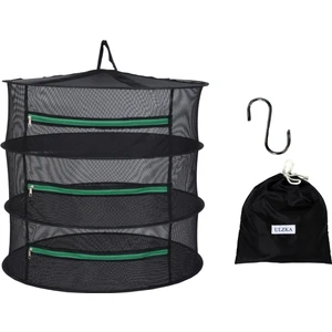 3 Katlı Fermuarlı Meyve Sebze Bitki Kurutma Filesi | Katlanabilir Meyve Sebze Bitki Doğal Kurutma Sepeti