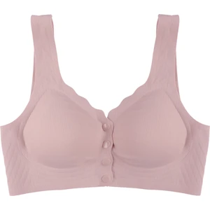 Balensiz Lazer Dikişsiz Kaplı Önden Kopçalı Sütyen Büstiyer