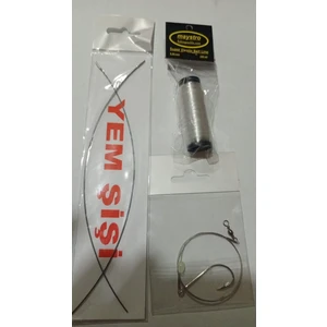 Yem Şişi + Yem Ipi + Çelik Telli Yemli Hazır Takım - 3' Lü Set