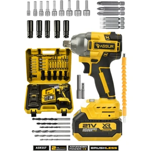 21V Çift Akülü Kömürsüz Darbeli Matkap Somun Sıkma Sökme