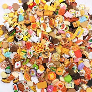 2-3 cm Boyunda  (15 Adet ) Mini Yiyecek Figürleri Oyuncak Mutfak Oyunu