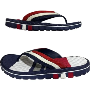 Lacivert Kırmızı Parmak Arası Plaj Günlük Yürüyüş Terlik