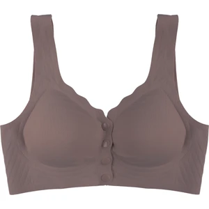 Balensiz Lazer Dikişsiz Kaplı Önden Kopçalı Sütyen Büstiyer