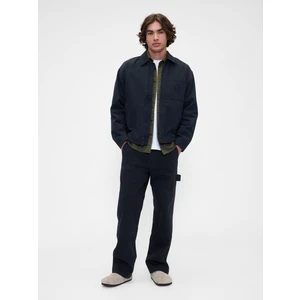 Erkek Siyah Relaxed Washwell Pantolon