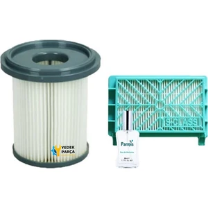 Philips Uyumlu Fc 8734 Süpürge Silindir Filtre Hepa Filtresi Bakım Seti