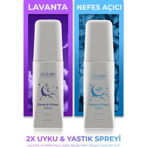 2'li Lavanta & Uyku ve Yastık Spreyi Uyku ve Dinlenme Spreyi 2 x 75 ml