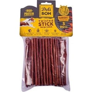 Deri Burgu Çubuk Barbekü Aromalı Kemik Köpek Ödülü İnce 8