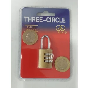 Three Circle Şifreli 3 Basamaklı 20 Mm Pirinç Asma Kilit