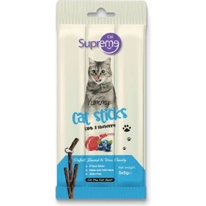 Cat Kuzu Etli ve Yaban Mersinli Stick Kedi Ödül Maması 3x