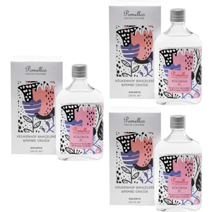 Kolonya Keukenhof Bahçeleri & Pembe Orkide 3 Adet (3X250 Ml, 80 Derece. Cam Şişe)