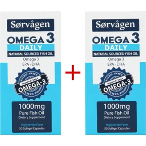 Omega 3 Daily Saf Balık Yağı, 50 Kapsül, 1000 Mg - 2 Adet
