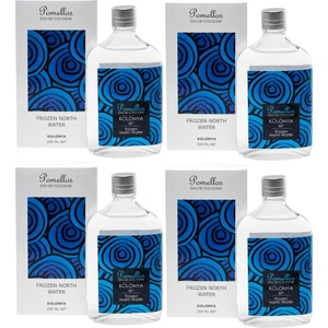 Kolonya Frozen North Water 4 Adet (4X250 Ml, 80 Derece. Cam Şişe)