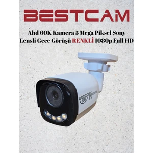 Ahd 60K Kamera 5 Mega Piksel Sony Lensli Gece Görüşü Renkli 1080P Full Hd