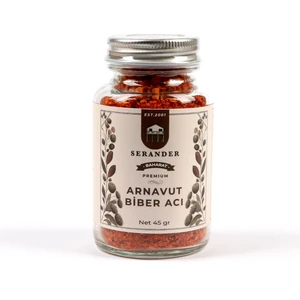 SERANDER ARNAVUT BİBER ACI 45GR CAM (cayenne pepper)