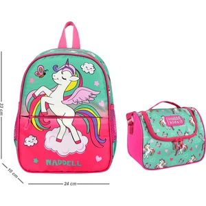 Canloor canlor Waddell Little Horse Unicorn Kombin Anaokul Kreş Sırt Çantası ve Termal Beslenme Çantası