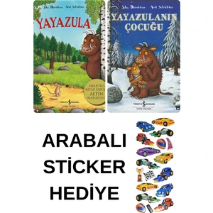 Türkiye İş Bankası Yayınları Arabalı Sticker Hediyeli - Okul Öncesi Resimli Kitaplar Masal - Yayazula Serisi