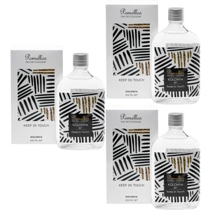 Kolonya Keep In Touch 3 Adet (3X250 Ml, 80 Derece. Cam Şişe)