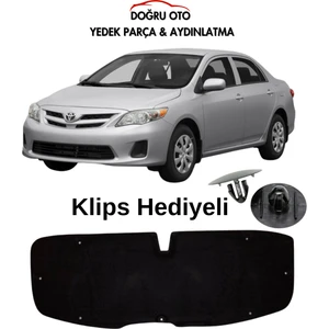 Doğru Oto Toyota Corolla Ön Kaput Koruma Iç Izolatör - Keçesi 2007-2012
