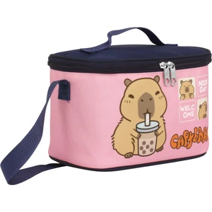 Kız Çocuk Isı Yalıtımlı Beslenme Çantası - Lacivert - Pembe - 5204