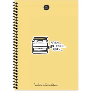 Keskin Color Hisli Şeyler 17X24 100 Yp Kareli Spiralli Sert Kapak - Aynen