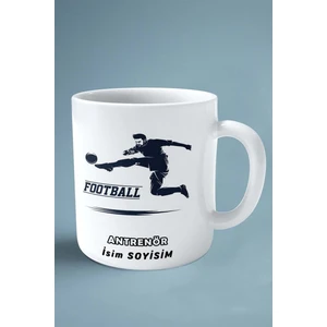 Antrenör Baskılı Kupa Bardak Çift Taraflı Baskı Kişiye Özel Model 6