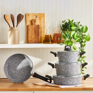 Bio Granit Ayaz 7 Parça Tencere Seti