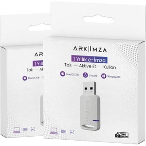 Arkİmza e-İmza 1 Yıl Kolay Kullanım USB Aksesuarı Hızlı Aktarım Özelliği