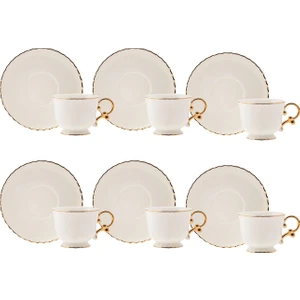 Elegant 6 Kişilik Kahve Fincan Takımı 80 ml