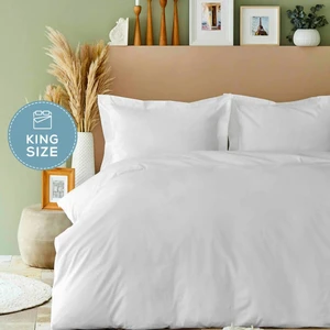 Karaca Home Back To Basic %100 Pamuk King Size Nevresim Takımı Beyaz