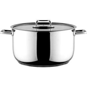 Colombus Metal Kulp Cam Kapak Derin Tencere - 30 Cm