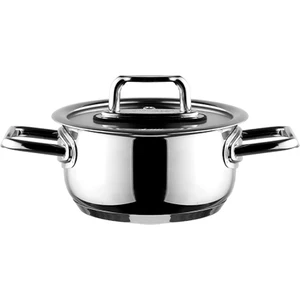 Colombus Metal Kulp Cam Kapak Derin Tencere - 14 Cm