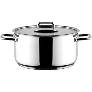 Colombus Metal Kulp Cam Kapak Derin Tencere - 28 Cm