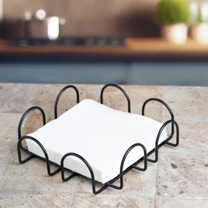 Siyah Masa Üstü Peçetelik